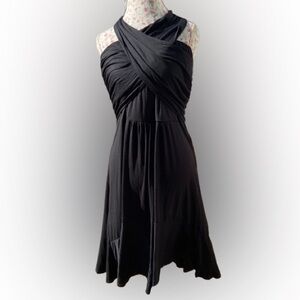 Boden Halter Black Dress